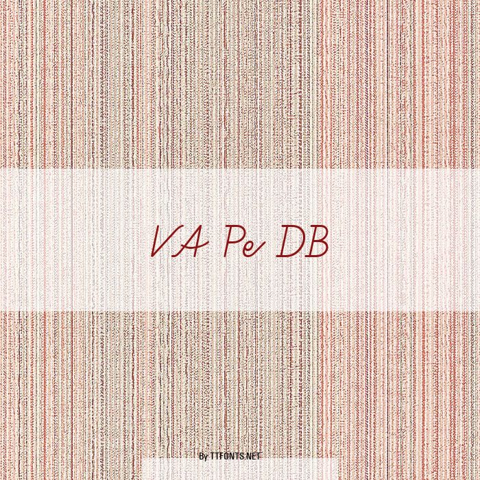 VA Pe DB example